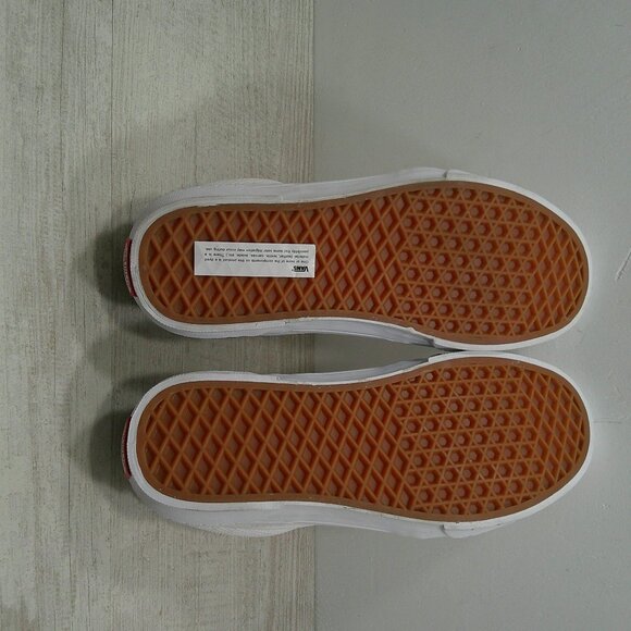 Vans Caldrone Lace up Suede White Sneakers New Size 9 - Picture 10 of 11